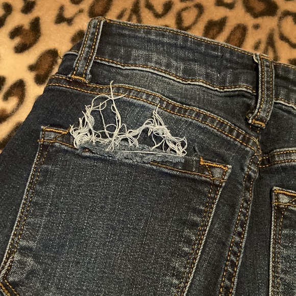 2 for $35 KanCan Jeans Mid Rise Ankle Distressed Skinny Jeans Women’s Size 0 - Picture 11 of 16